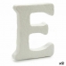 Kirjain E Valkoinen polystyreeni 1 x 15 x 13,5 cm (12 osaa)