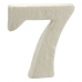 Número 7 Blanco Poliestireno 2 x 15 x 10 cm (12 Unidades)