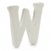 Lettera W Bianco polistirene 1 x 15 x 13,5 cm (12 Unità)