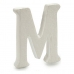 Kirjain M Valkoinen polystyreeni 1 x 15 x 13,5 cm (12 osaa)