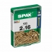 Scatola a viti SPAX 4081020200162 Testa piatta 2 x 12 mm 2 x 16 mm 2,0 x 16 mm (100 Unità)