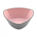 Bowl Melamin Triangular Pink/Grey 13 x 4,5 cm