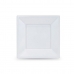 Újrafelhasználható tányérkészlet Algon Fehér Műanyag 18 cm (6 egység)