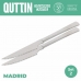 Комплект Ножове за Месо Madrid Quttin Madrid (21 cm) 2 Части (12 броя)