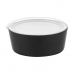 Bowl Inde With lid Melamin White/Black 600 ml 14 x 6 cm