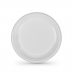 Sarja kierrätettäviä lautasia Algon Pyöreä Valkoinen 17 x 17 x 1,5 cm Muovinen 25 osaa