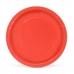 Ételek halmaza Algon Préselt Papír Eldobható Piros 10 egység 20 x 20 x 1,5 cm