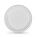 Sarja kierrätettäviä lautasia Algon Pyöreä Valkoinen 20,5 x 2 cm Muovinen 100 osaa