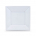 Σετ επαναχρησιμοποιήσιμων πιάτων Algon Τετράγωνο Πλαστική ύλη 18 cm 12 Μονάδες