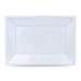 Újrafelhasználható tányérkészlet Algon Négyszögletes Fehér Műanyag 33 x 23 cm 12 egység