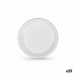 Újrafelhasználható tányérkészlet Algon Fehér Műanyag 17 cm (25 egység)