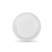 Újrafelhasználható tányérkészlet Algon Fehér Műanyag 17 cm (25 egység)