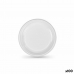 Újrafelhasználható tányérkészlet Algon Fehér Műanyag 20,5 cm (100 egység)