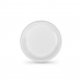 Zestaw talerzy wielokrotnego użytku Algon Biały Plastikowy 20,5 cm (100 Sztuk)
