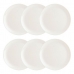 Plate set Luminarc Diwali 6 Units White Glass (Ø 27 cm)
