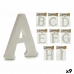 Bokstaver ABCDEFGHI Hvit polystyren 2 x 23 x 17 cm (9 enheter)