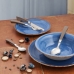 Dyb tallerken Quid Vita Blå Keramik (ø 21,5 cm) (12 enheder)