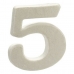Čísla 5 Bílý polystyren 2 x 15 x 10 cm (12 kusů)