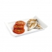 Tablett für Snacks Quid Gastro Fresh 26 x 18 cm aus Keramik Weiß (6 Stück)