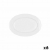 Serving Platter Bidasoa Glacial Ceramic White (26 x 18 cm) (Pak 6x)