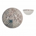 Bol La Mediterránea Grecia Porcelana Azul Marrón Ø 16 x 7 cm (24 Unidades)