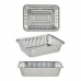 Set van trays Zilverkleurig Aluminium (15,6 x 5 x 22 cm)