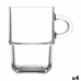 Set of Mugs LAV 360 ml 11 x 8 x 12 cm Stackable 4 Units (6 Pieces)