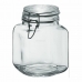 Glass Jar Borgonovo 33211 Hermetic Transparent 1,7 L 12 x 12 x 17 cm (6 Units)