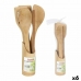 Conjunto de Utensílios para Cozinha Privilege Bambu 30 cm (5 Peças) (6 Unidades)