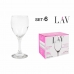 Wine glasses LAV White 200 ml (4 Units)