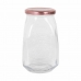 Stekleni Prozorni Kozarec za Vlaganje Inde Tasty S pokrovom 1,05 L (12 kosov)