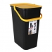 Affaldsspand til genbrug Tontarelli Moda 24 L Gul Sort (6 enheder)