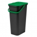 Cubo de Basura para Reciclaje Tontarelli Moda 38 L Verde (4 Unidades)