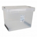 Storage Box with Lid Evolution Transparent 57 x 39 x 41 cm (4 Units) (60 x 40 x 40 cm)
