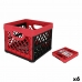 Többcélú doboz Tontarelli Piros Négyzetben 33,5 x 33, x 27,9 cm (6 egység)