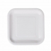 Комплект чинии Algon За Еднократна Употреба Бял Картон Квадратек 20 cm (36 броя)