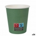 Pohárkészlet Algon Préselt Papír Eldobható 200 ml Zöld 36 Rgység (24 Darabok)