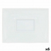 Flat Plate Inde Gourmet Porcelain White 29,5 x 22 x 3 cm (6 Units)
