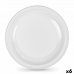 Σετ επαναχρησιμοποιήσιμων πιάτων Algon Στρόγγυλο Λευκό Πλαστική ύλη 25 x 25 x 2,5 cm (x6)