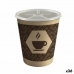 Ποτήρι με Kαπάκι Algon Χαρτόνι Αναλώσιμα Καφές 36 Μονάδες (12 Τεμάχια)