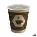 Glass with Lid Algon Cardboard Disposable Coffee 36 Units (10 Pieces)