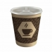 Glass with Lid Algon Cardboard Disposable Coffee 36 Units (10 Pieces)