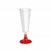 Återanvändbara cava-glas Algon Röd 24 antal 150 ml (4 Delar)