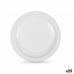 Újrafelhasználható tányérkészlet Algon Fehér Műanyag 25 x 25 x 1,5 cm (12 egység)