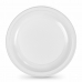 Σετ επαναχρησιμοποιήσιμων πιάτων Algon Στρόγγυλο Λευκό Πλαστική ύλη 25 x 25 x 1,5 cm (12 Μονάδες)