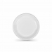 Újrafelhasználható tányérkészlet Algon Fehér Műanyag 17 x 17 x 1,5 cm (10 egység)