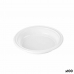 Σετ επαναχρησιμοποιήσιμων πιάτων Algon Λευκό Πλαστική ύλη 20,5 x 20,5 x 3 cm (x6)
