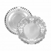 Snack tray Algon Circular Silver 30 x 30 x 1,5 cm (48 Units)