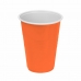 Комплект чаши за многократна употреба Algon Оранжев 48 броя 450 ml (10 Части)