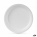Σετ πιάτων Algon Αναλώσιμα Λευκό Ζαχαροκάλαμο 25 cm (24 Μονάδες)